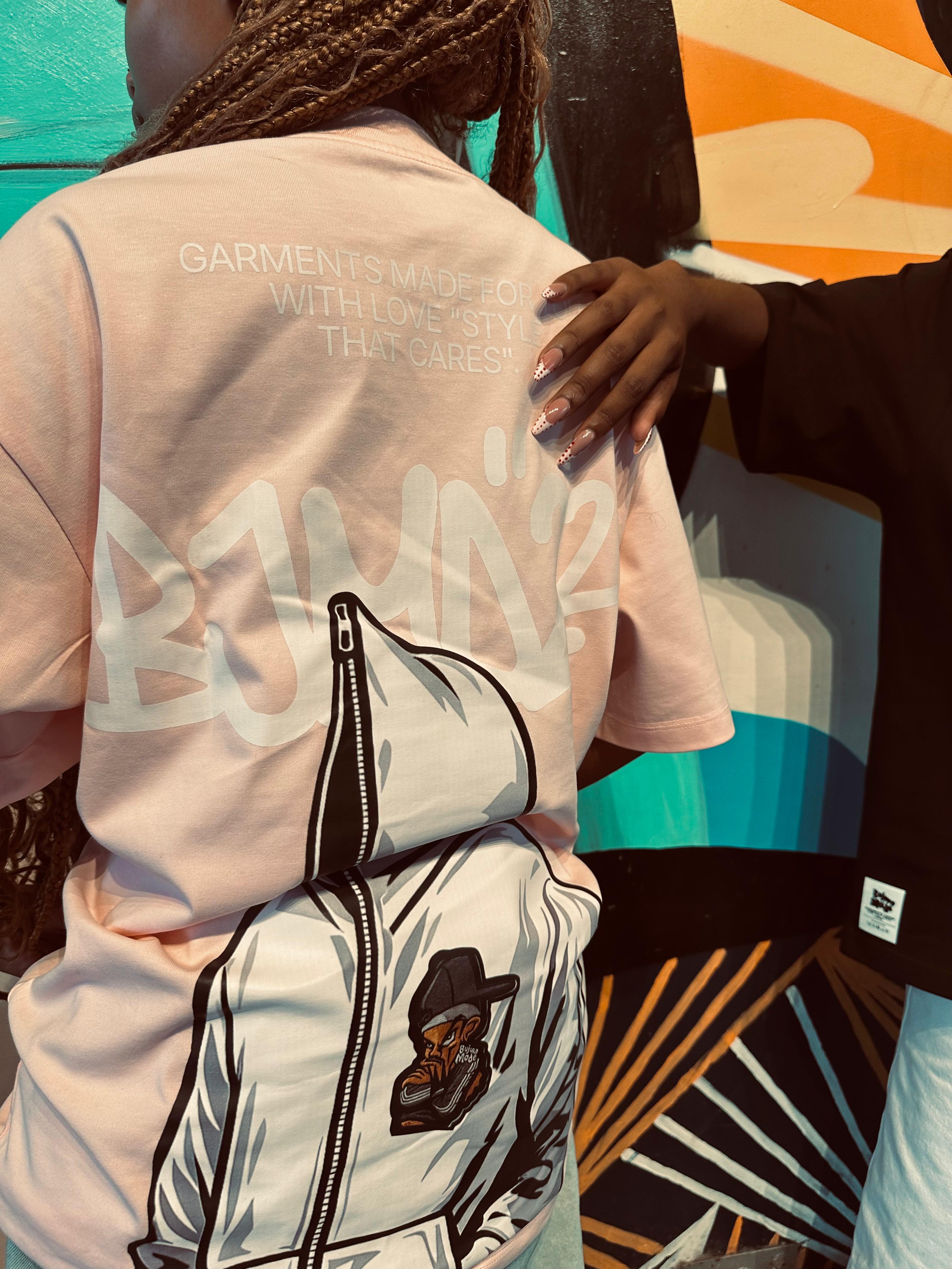 Zip-up grafitti Pink