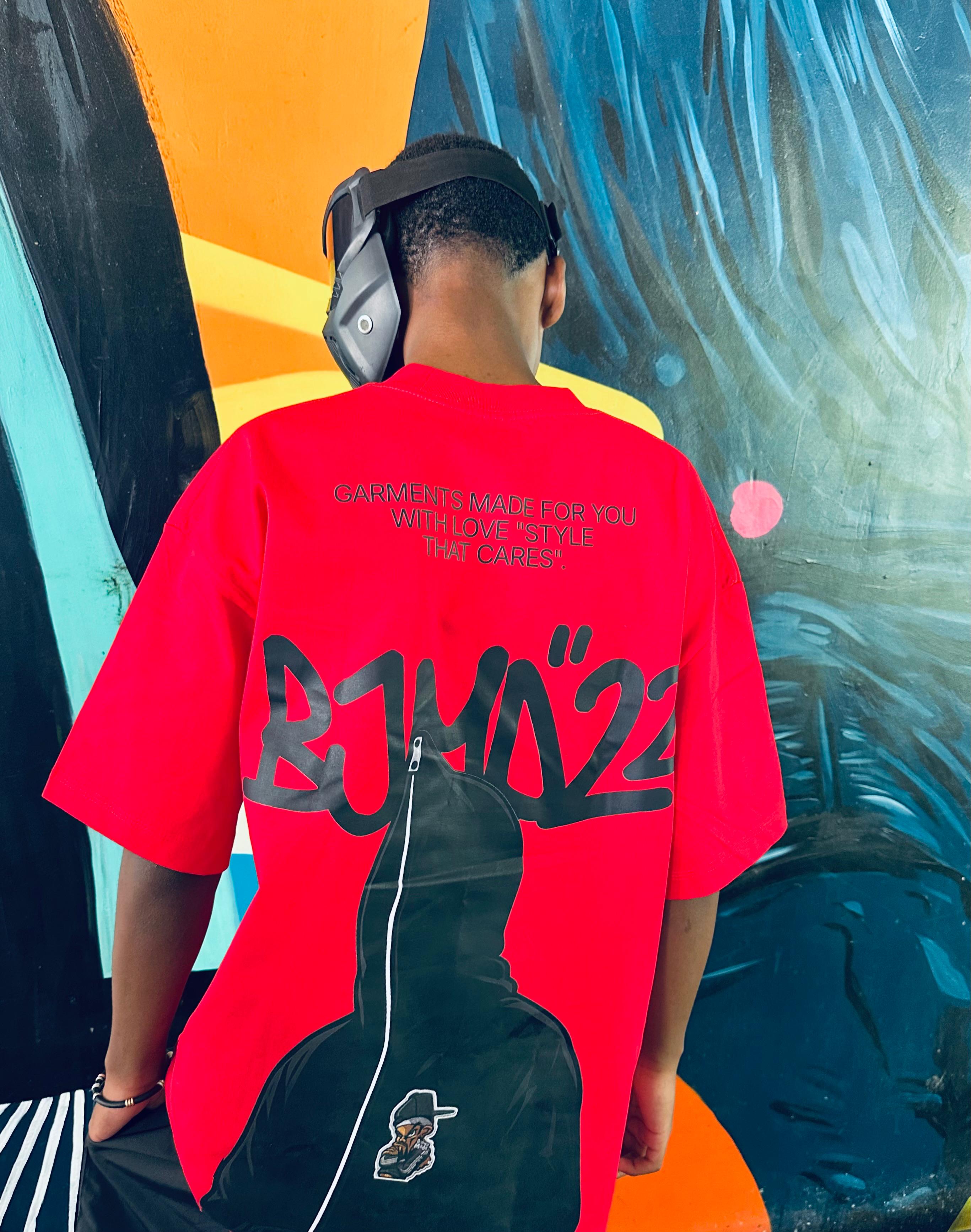 Zip-up grafitti Red